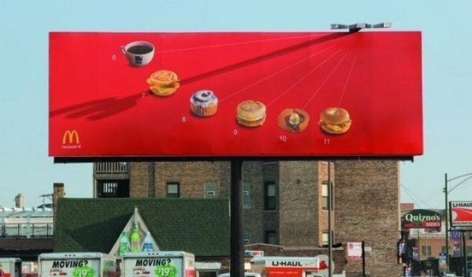 МакДональдс, их креативное решение в рекламе (3 фото)