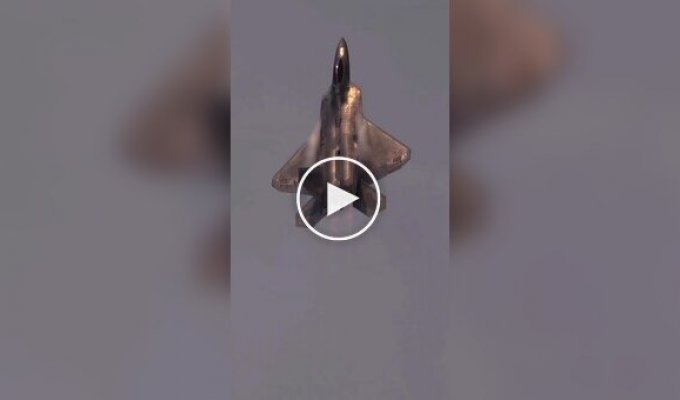Military beauty in the sky: F-22 Raptor multirole fighter