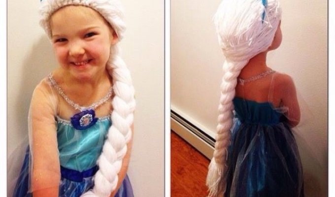 Прически диснеевских принцесс для девочек, больных раком (11 фото)