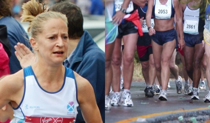 Scottish runner cheated at the competition, driving part of the way, and won a bronze medal (3 photos)
