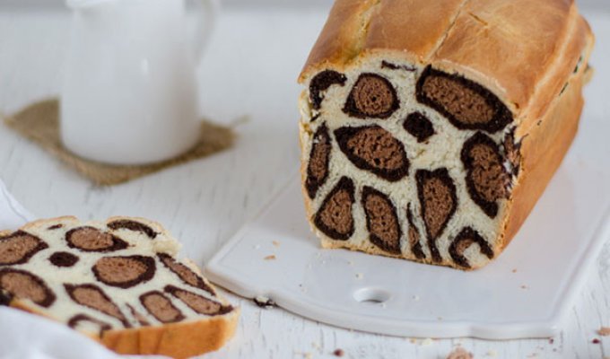 Французский пекарь раскрывает секрет, как приготовить молочный хлеб с леопардовым рисунком (10 фото)