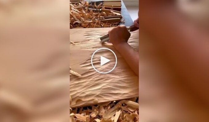 Морские волны из дерева