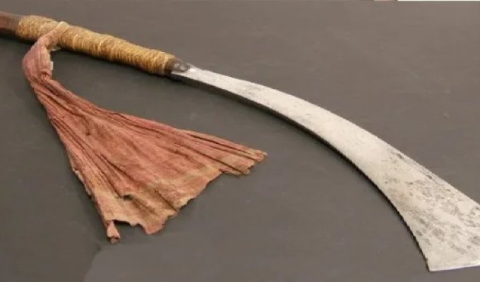 Sword-axe "panabas" - a terrible weapon from the island of Mindanao (4 photos)