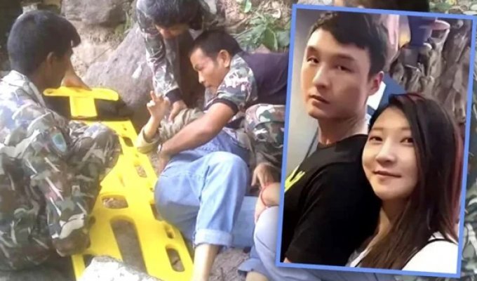 Husband pushed his pregnant wife off a cliff and demands $4 million for divorce (7 photos + 1 video)