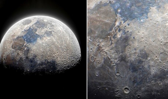An interactive image of the Moon, which allows you to see it in great detail (5 photos)