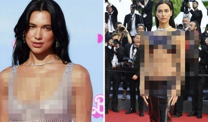 15 celebrities who walked the red carpet in “naked dresses” (17 photos)