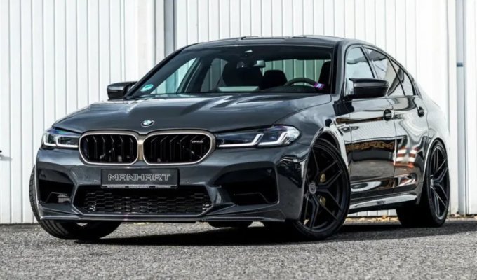 Forced BMW M5 CS turned out to be more powerful than the Ferrari F8 Tributo (4 photos)