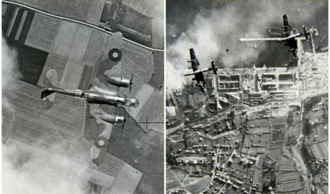 Атака с воздуха: кадры бомбардировки нацистской Германии британскими "Бленхеймами" (15 фото)