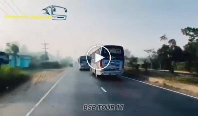 Безумные индийские водители автобусов