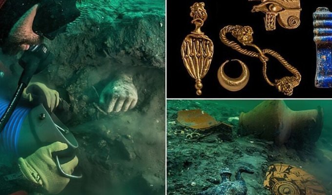 Archaeologists have discovered new treasures in the sunken ancient Heraklion (8 photos)