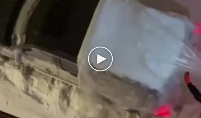 Ефективний спосіб збирання снігу з машини