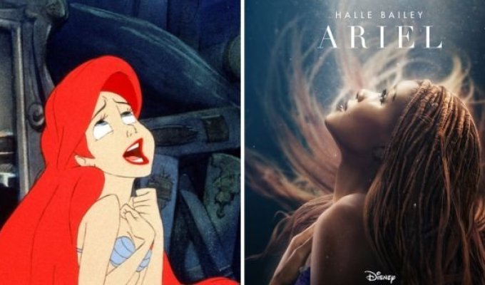 Comparison of the heroes of the new "Mermaid" with their original prototypes from the cartoon (7 photos)