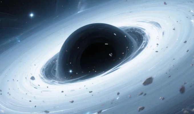 Can a black hole "suck in" a galaxy? (3 photos)
