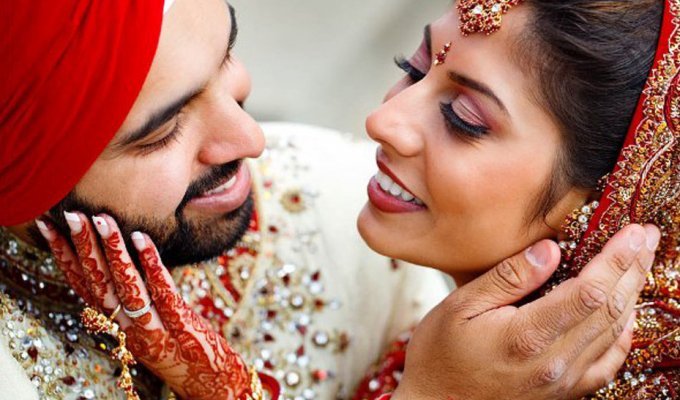 Индийская свадьба: блеск, великолепие, буйство красок (45 фото + 1 гиф)