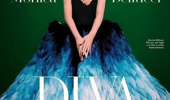Beautiful and feminine photoshoot of Monica Bellucci for Vanity Fair magazine (7 photos)