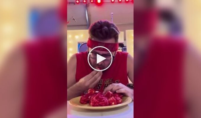 Canadian YouTuber sets a record for the fastest time eating 25 Carolina Reaper chili peppers