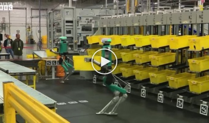 At Amazon warehouses, robots began collecting orders