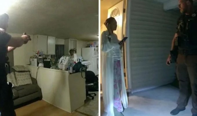 The woman reported the intruder to the police, but she herself received a bullet in the face (8 photos + 1 video)