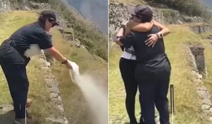 A tourist scattered ashes in an ancient city ​​and sparked outrage online (3 photos + 1 video)