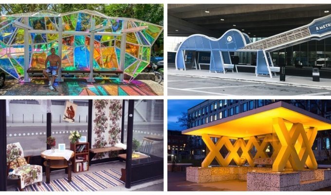 25 unusual and cute bus stops from around the world (26 photos)
