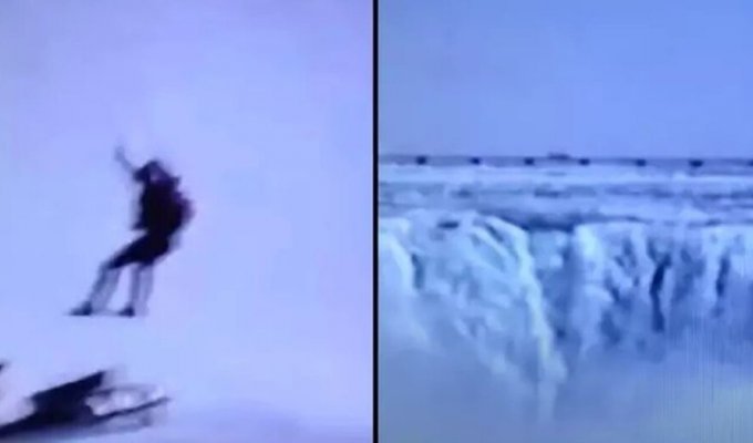 Останні миті життя людини, яка намагалася подолати Ніагарський водоспад на гідроциклі (5 фото + 1 відео)