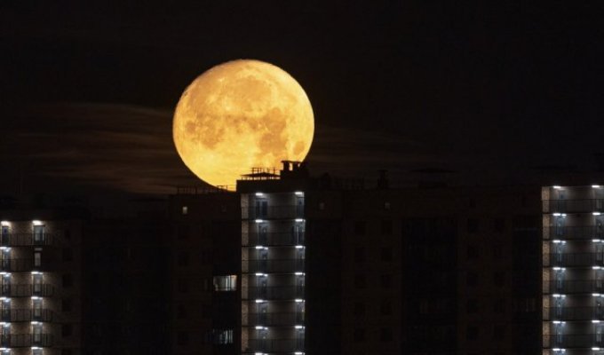 Жители делятся кадрами "Голубой Луны": в следующий раз ее увидят лишь в 2037 году (14 фото + видео)