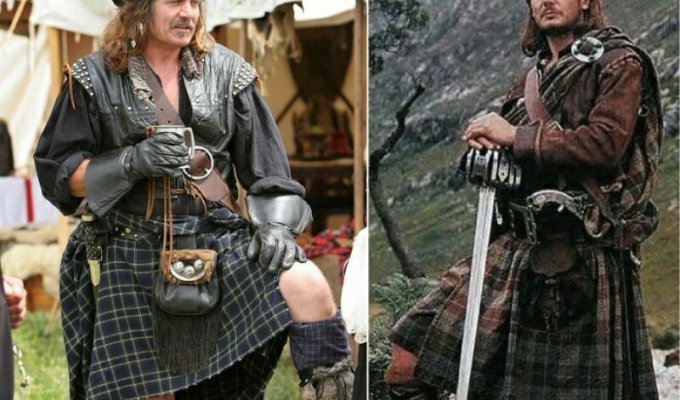 Почему шотландцы любят носить юбки? (7 фото)