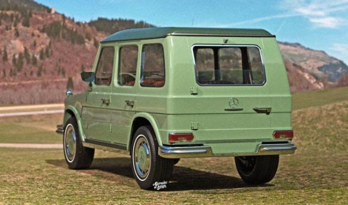 Как выглядел бы Mercedes «Гелендваген», если бы его выпустили в 1969 году? (5 фото)