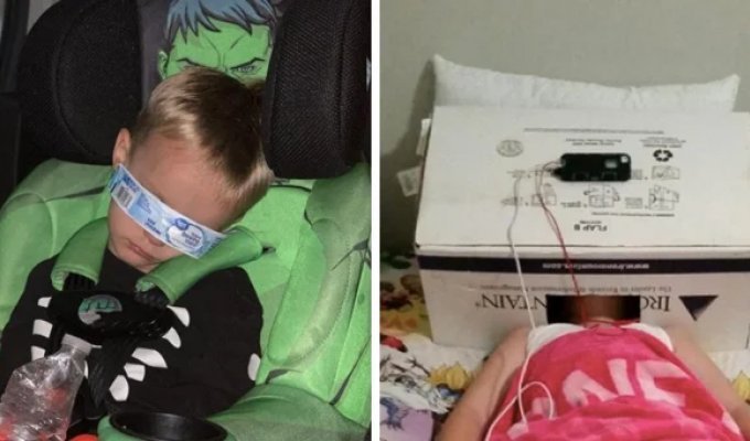 16 shots that prove that children can still compete with adults in ingenuity (17 photos)