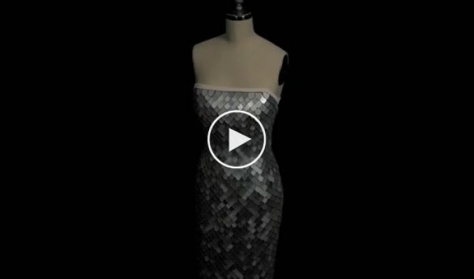 Adobe presented an interactive dress made from textile displays that can change color and pattern