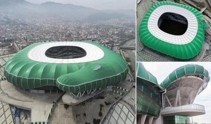 В Турции построили стадион в форме крокодила (5 фото + 1 видео)