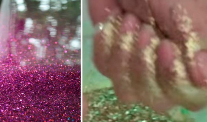 She turned a concrete floor into a sparkling wonder (9 photos + 1 video)