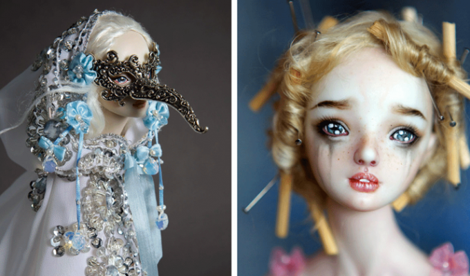 Пугающе реалистичные и откровенные фарфоровые куклы Марины Бычковой (26 фото)