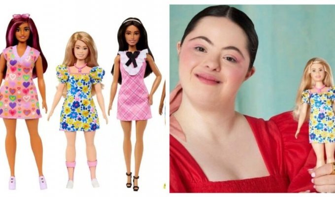 In the USA, the Barbie manufacturer released the first doll with Down syndrome (7 photos + 2 videos)