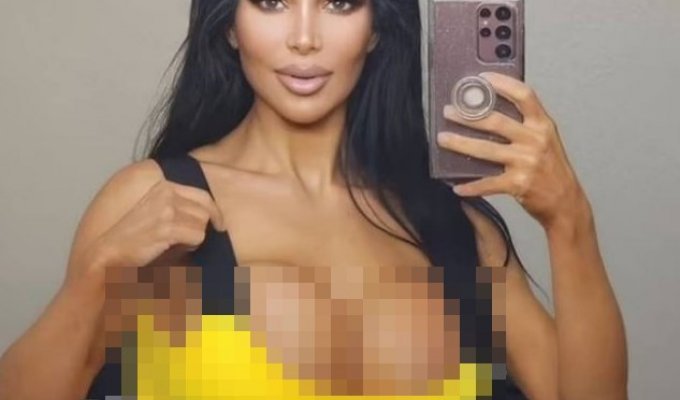 Died double Kim Kardashian, model OnlyFans Kristina Gurkani (2 photos)