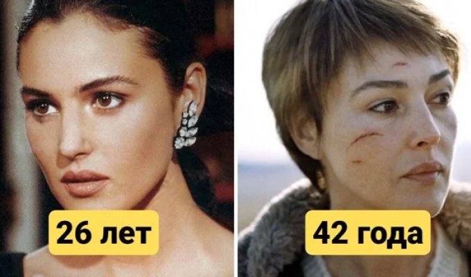 How the actress changed over the years: 16 of the most striking images in cinema (17 photos)