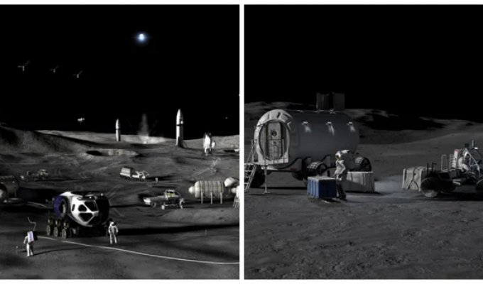 NASA представило план по созданию обитаемой базы на Луне (5 фото)