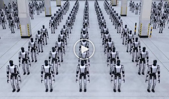 Китайская компания показала армию человекоподобных роботов