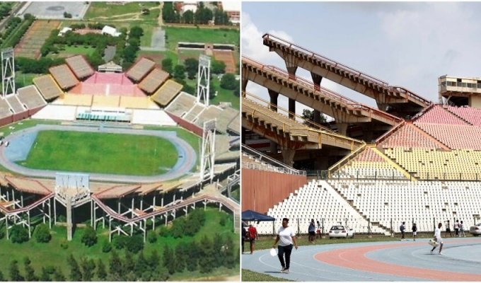 Mmabatho: a strange and forgotten stadium in South Africa (8 photos + 2 videos)