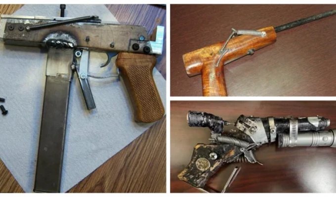 They molded from what was there: a collection of homemade weapons (23 photos)