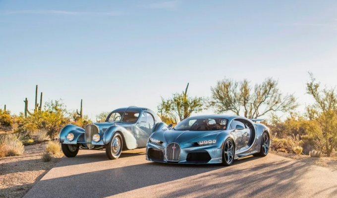 A unique Bugatti Chiron hypercar as a gift for a 70-year-old American woman (26 photos)