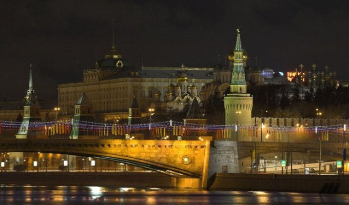 Москва ночью (14 фото)