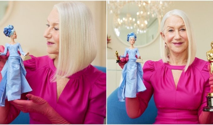 A Barbie doll was made in honor of Helen Mirren (6 photos)
