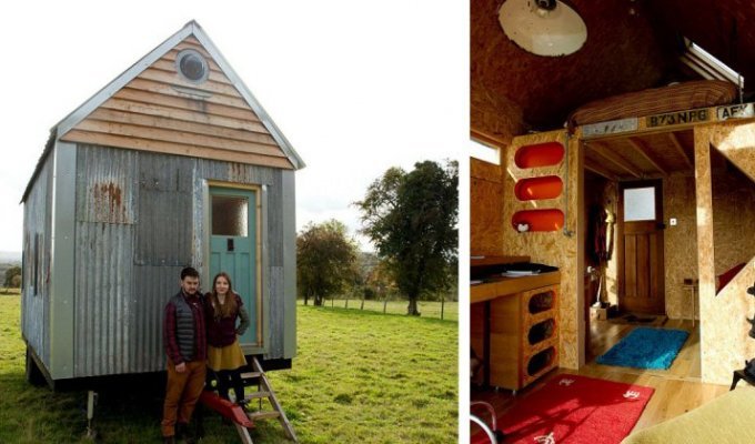 Молодые британцы построили себе уютный домик всего за $1500 (16 фото)