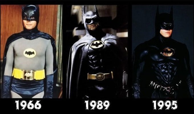 Как менялись образы супергероев (2 фото)