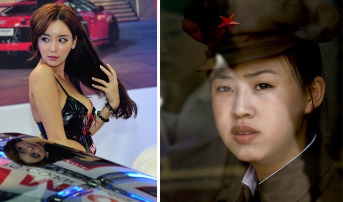 Девушки Южной и Северной Кореи. Такие похожие и такие разные (22 фото)