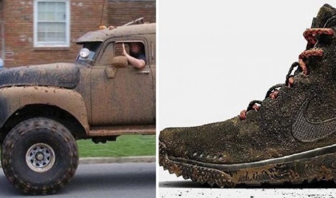 Обувь, похожая на автомобили, и автомобили, похожие на обувь (41 фото)