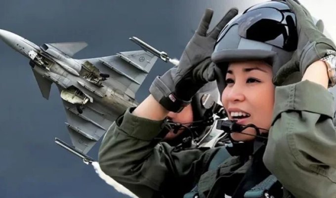 Queen of Thailand completes first solo flight in Gripen fighter jet (1 photo + 2 videos)