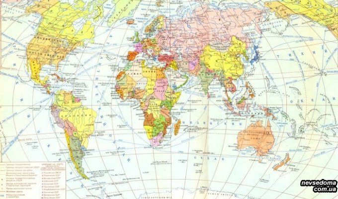  Карта мира глазами австралийца (2 фото)