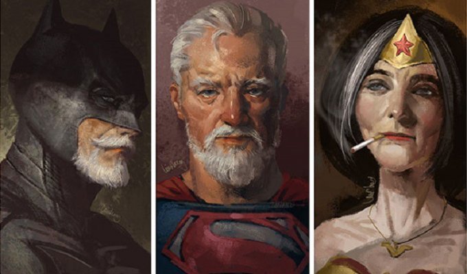 Как будут выглядеть супергерои, когда выйдут на пенсию (5 фото)